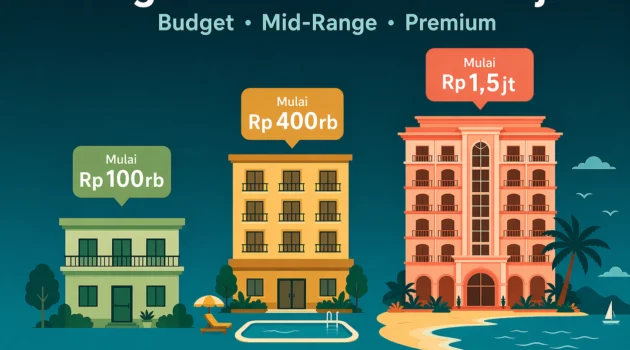 perbandingan harga hotel labuan bajo budget mid-range premium