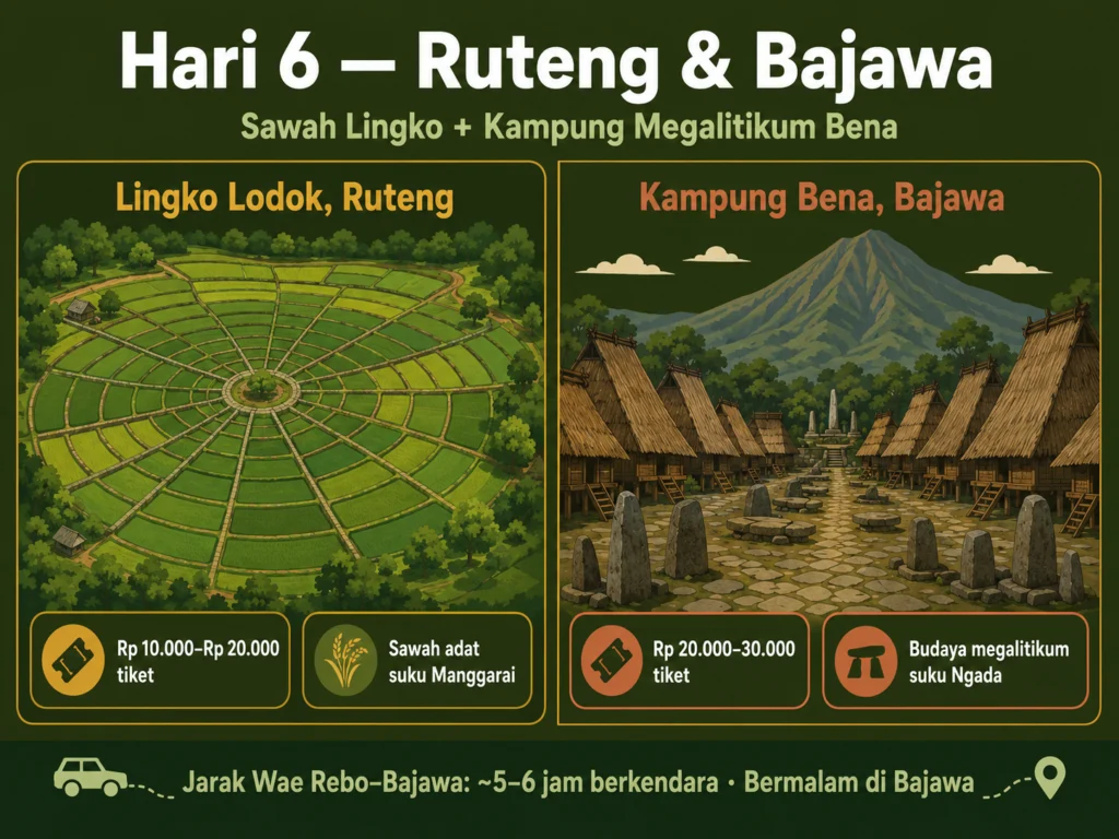 lingko lodok ruteng sawah jaring laba laba dan kampung bena bajawa flores